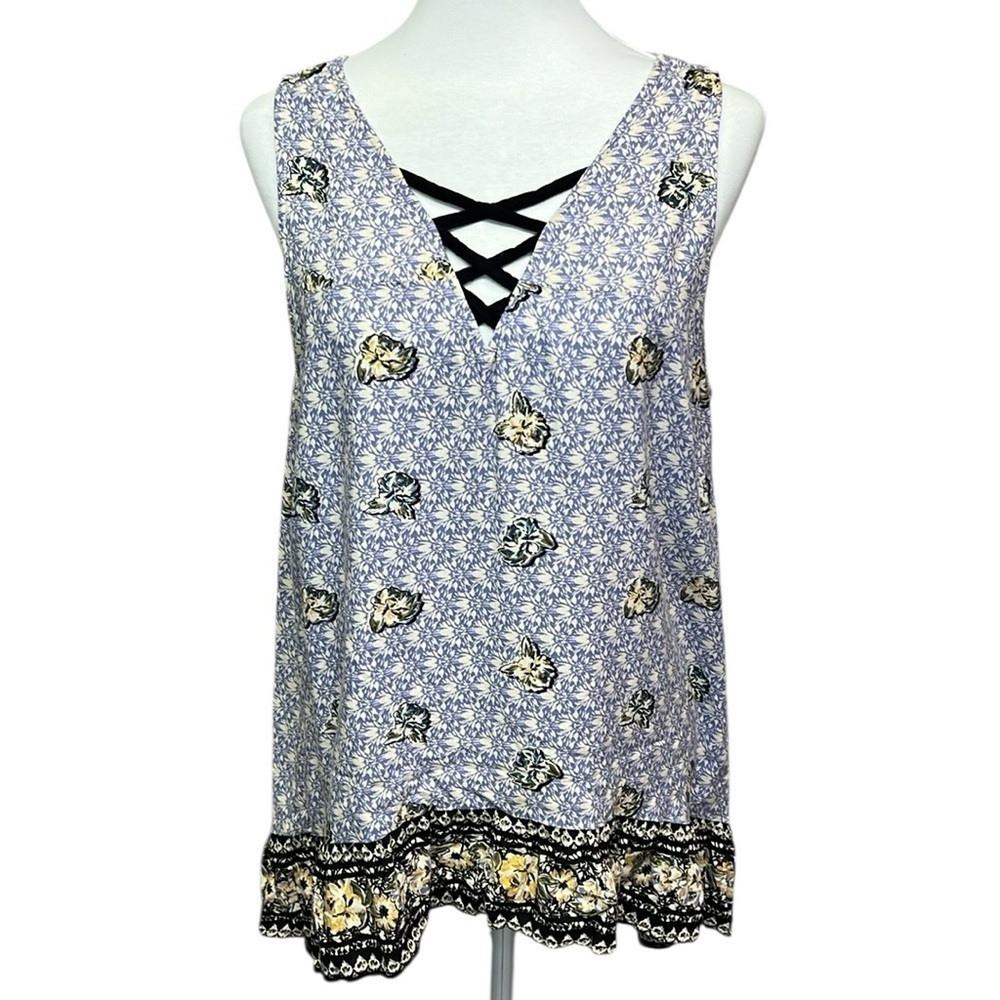 Nostalgia Floral Sleeveless Blouse